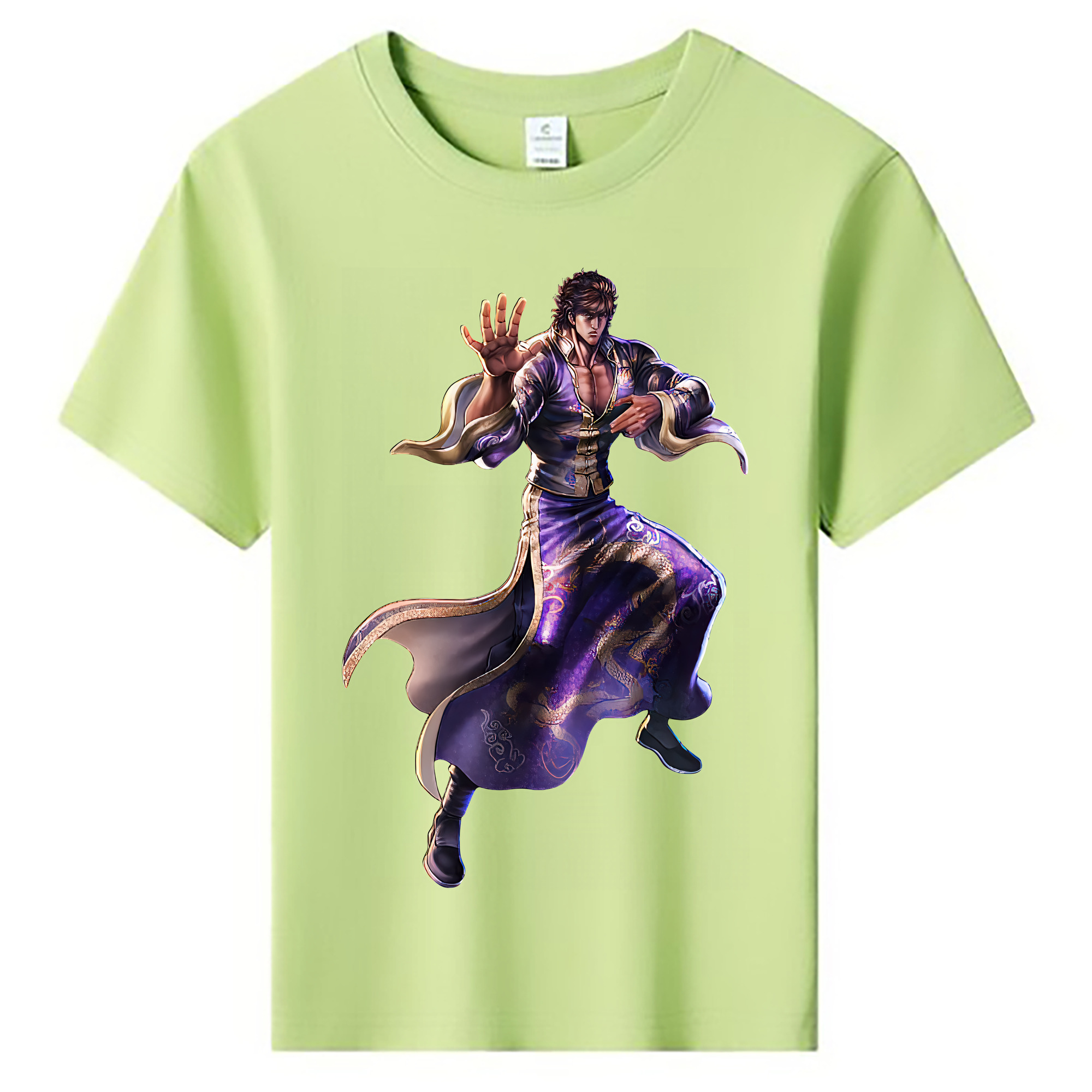 （画像用） 北斗の拳 Fist of the North Star 綿100％キッズTシャツ（フロントプリント）